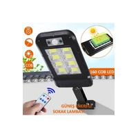 Uzaktan Kumandalı Solar Dış Mekan 160 Led Li Bahçe Lambası