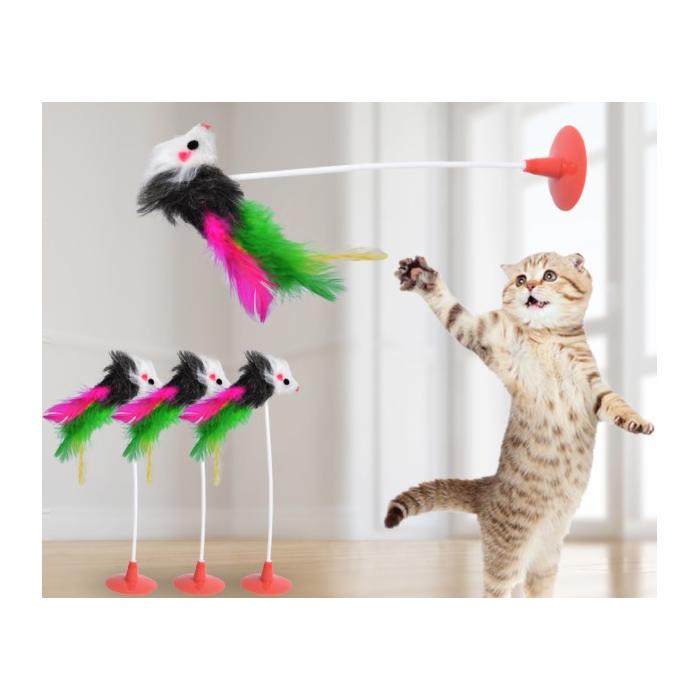Vantuzlu Fare Kedi Oyuncağı