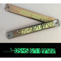 Vantuzlu Fosforlu Telefon Plakası Parktel