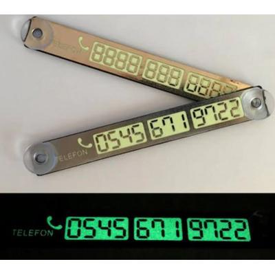 Vantuzlu Fosforlu Telefon Plakası Parktel