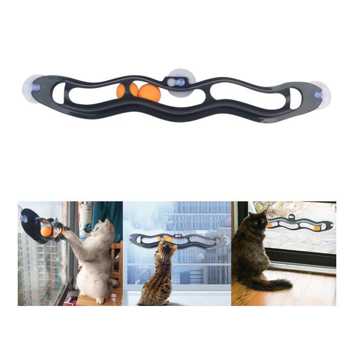 Vantuzlu Kedi Oyun Tüneli 54cm Tek Katlı