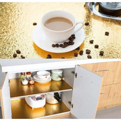 Yapışkanlı Kolay Silinebilir Mutfak Tezgah Üstü Folyo Gold