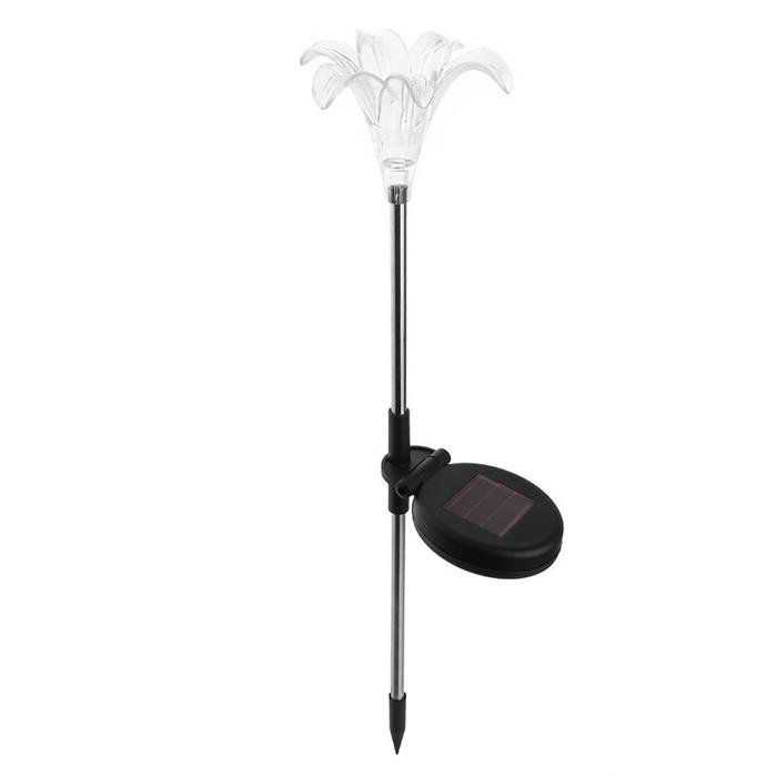 Zambak Solar Güneş Enerjili Bahçe Lambası RGB 2 Li Set